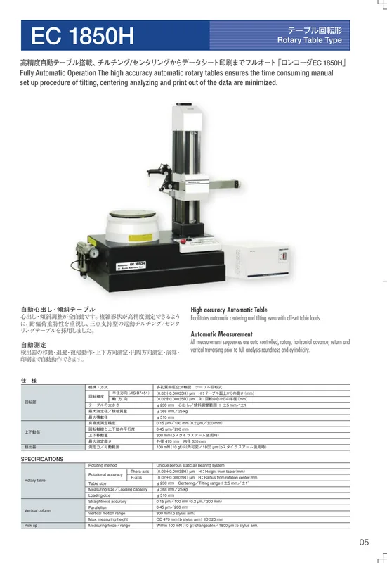 EC1850H 전체 카탈로그 페이지