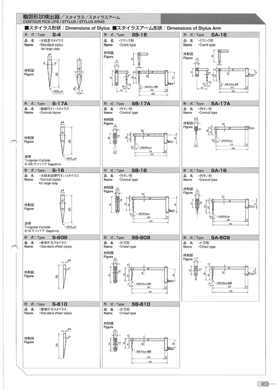 형상 스타일러스 카탈로그